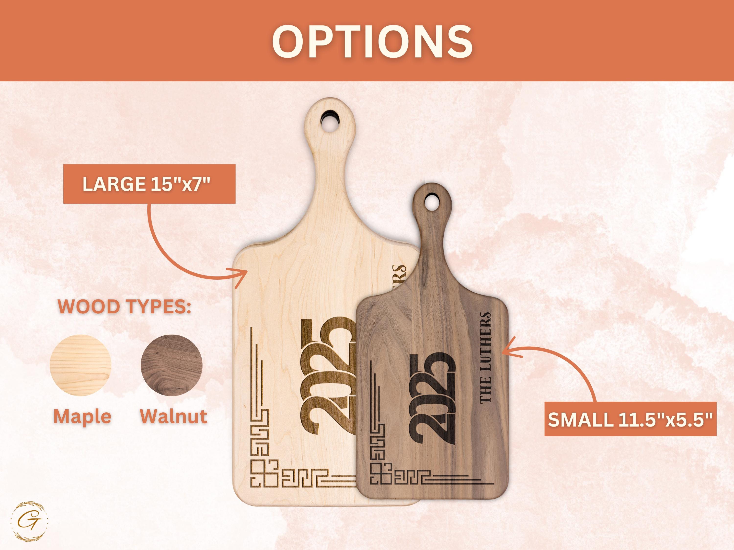 2025 Personalized Hardwood Chopping Board - Custom Engraved Kitchen Gift