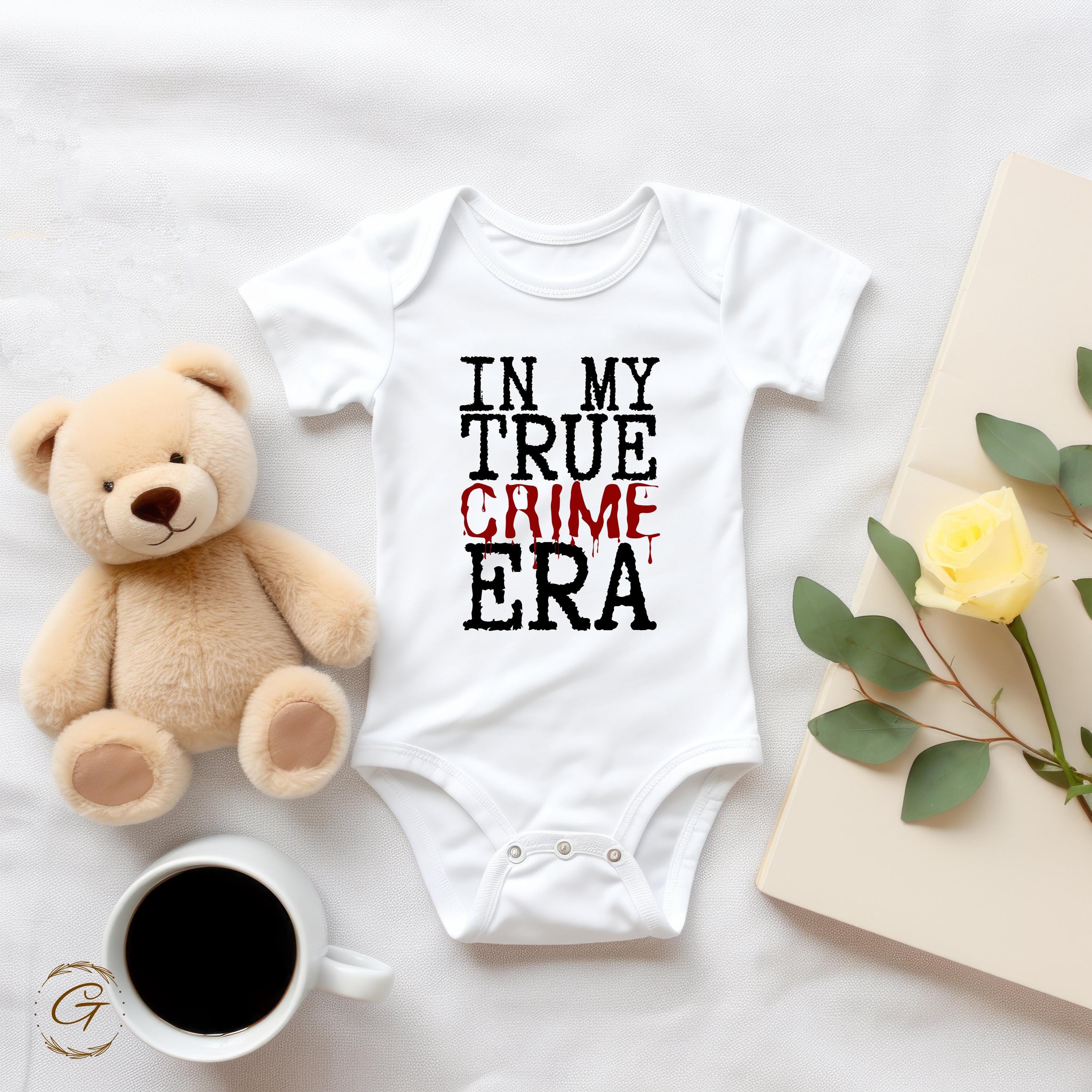 Graphic 'True Crime Era' T-Shirt, Trendy Graphic Tee