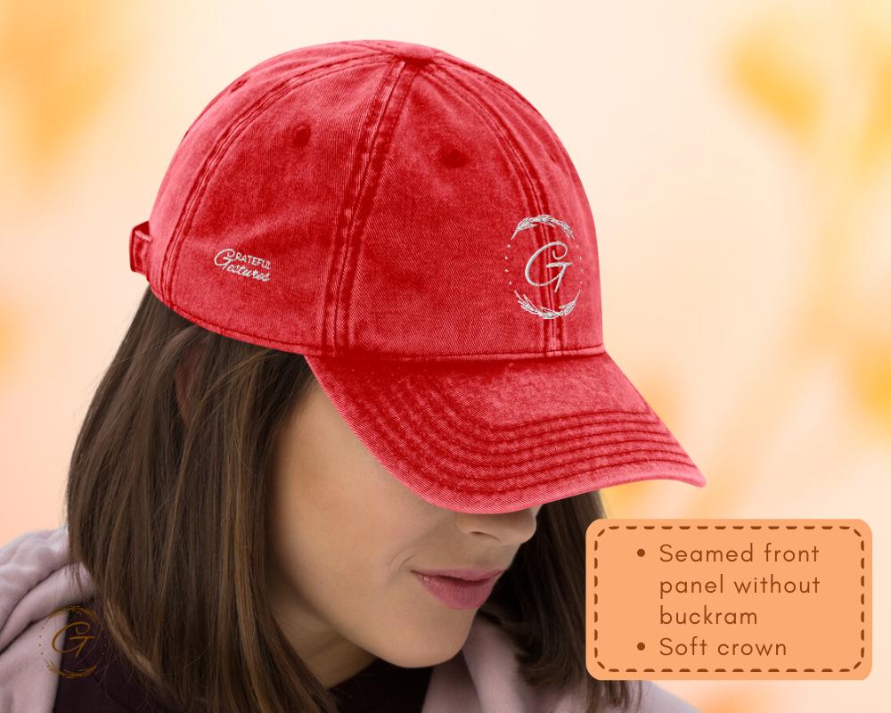 Grateful Gestures G Cap Retro Cotton Twill