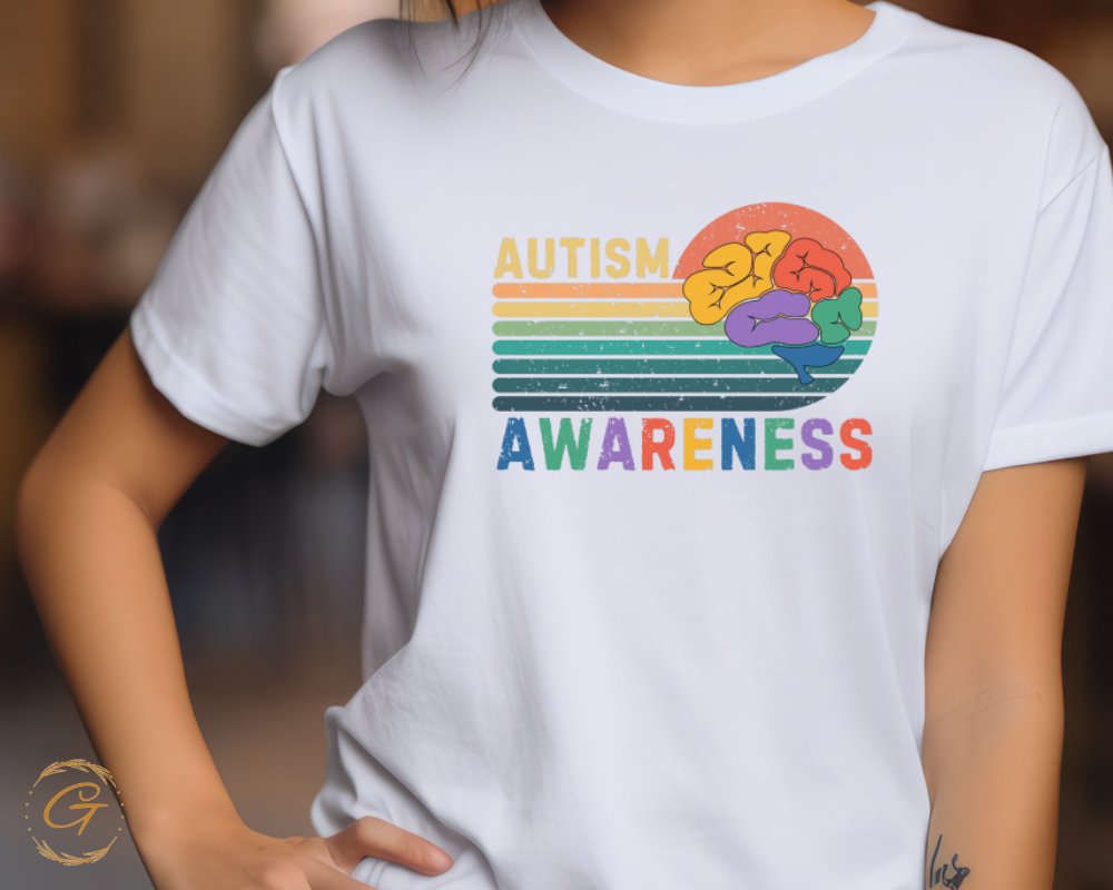 Autism Awareness Colorful Brain Design Shirt product type