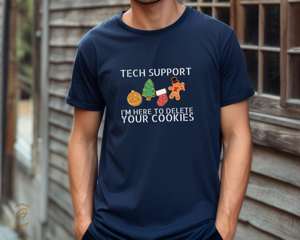 Profession T-shirt, Tech Support Christmas Cookies Tee