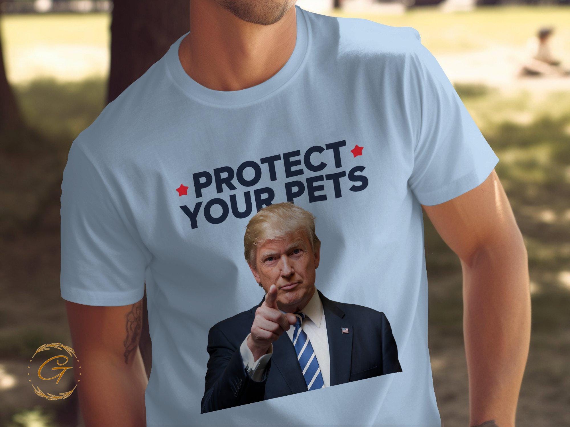 Trump T-shirt Protect Your Pets Graphic Tee