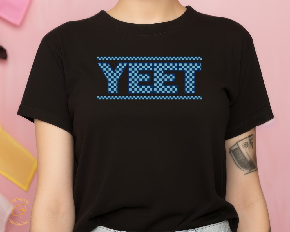 YEET Pixel Art Graphic Printed T-Shirt Top product type