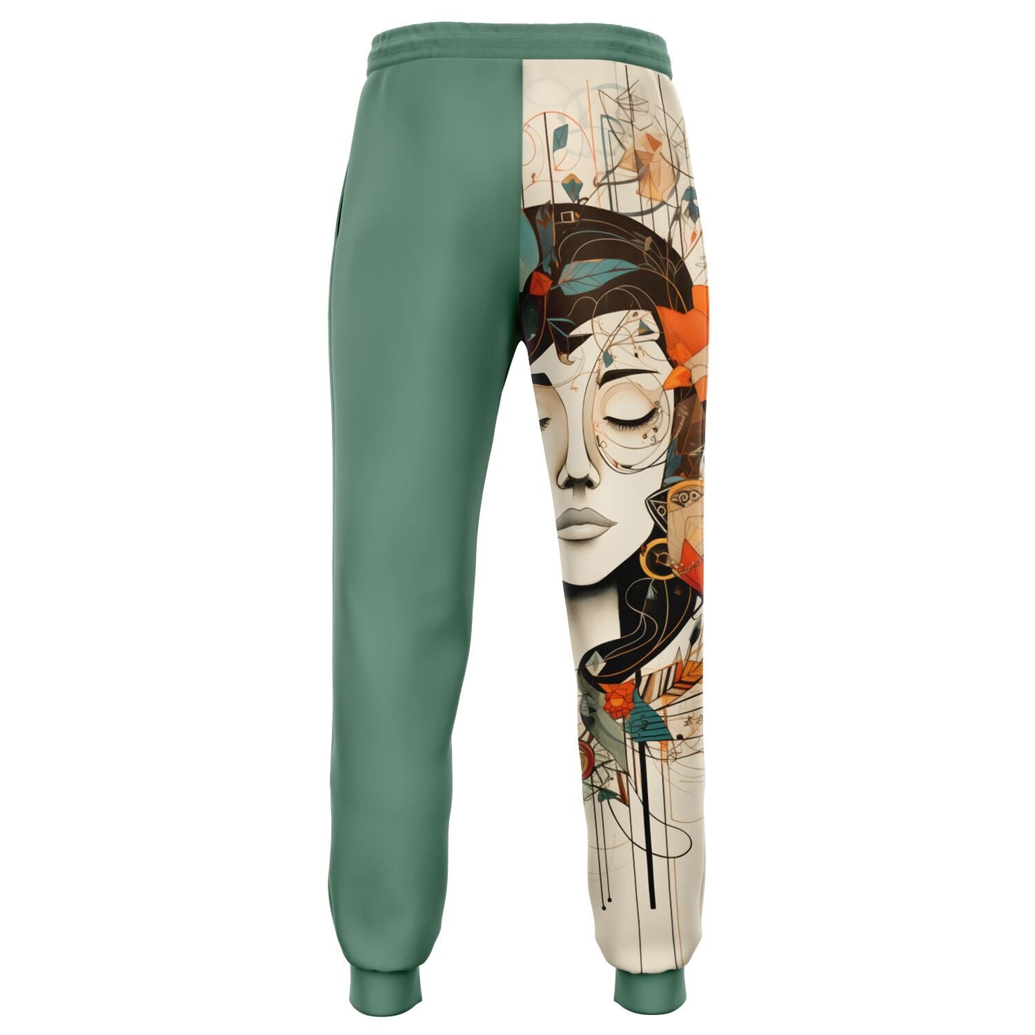 Boho Art Joggers – Abstract Female Portrait Sweatpants