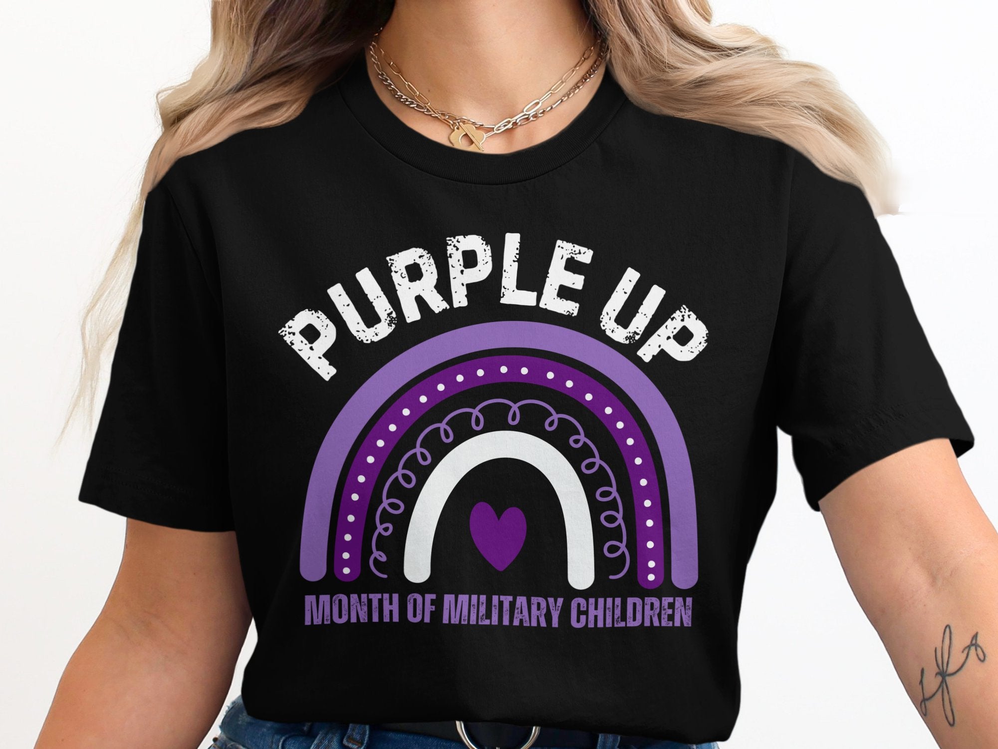 Purple Up Month of Military Children shirt product