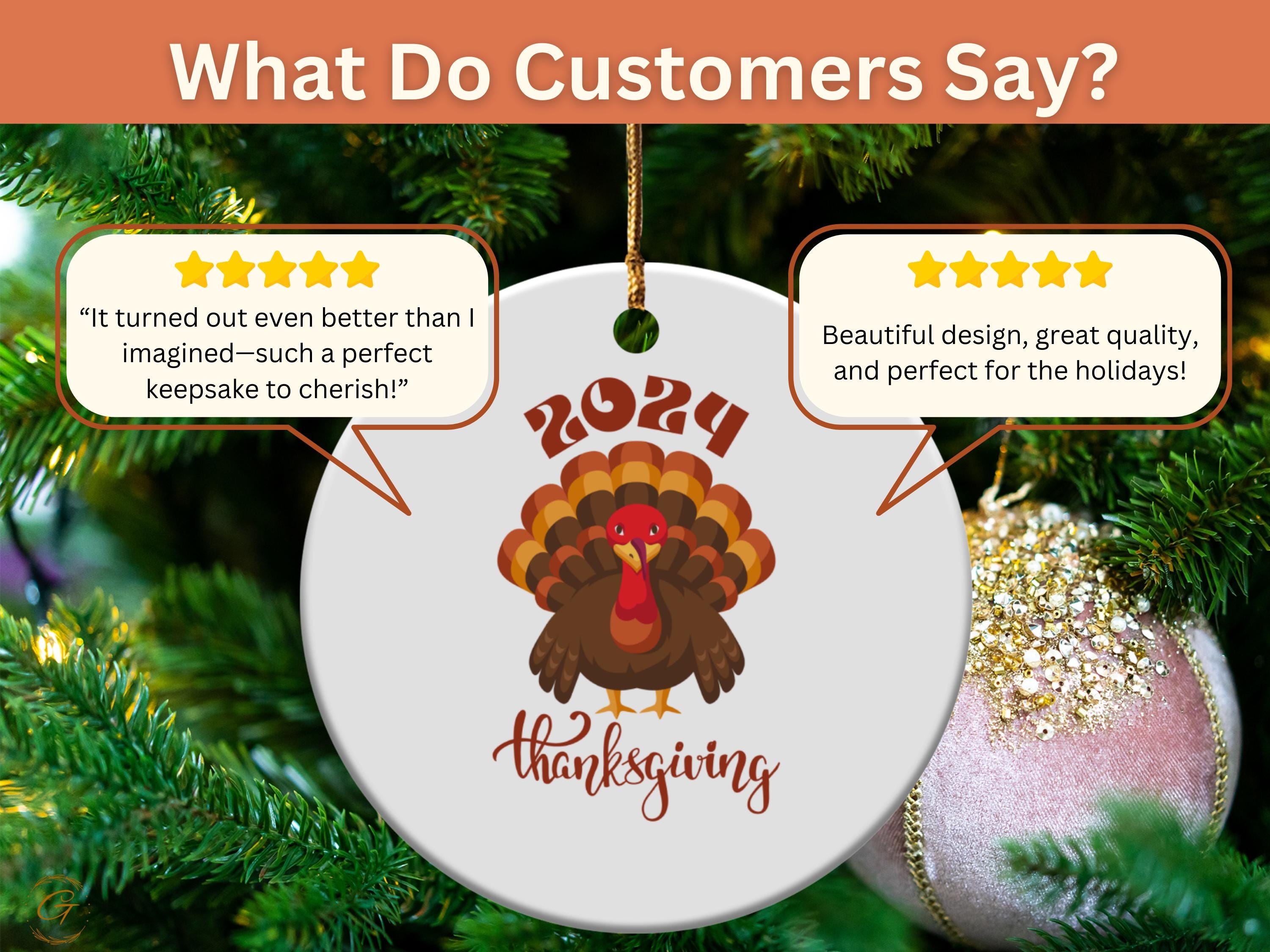 Turkey Thanksgiving Ornaments, Thanksgiving Keepsakes, Holiday Gifts Autumn Decor, Festive Celebration Home Decor, Turkey Lover Holiday Gift