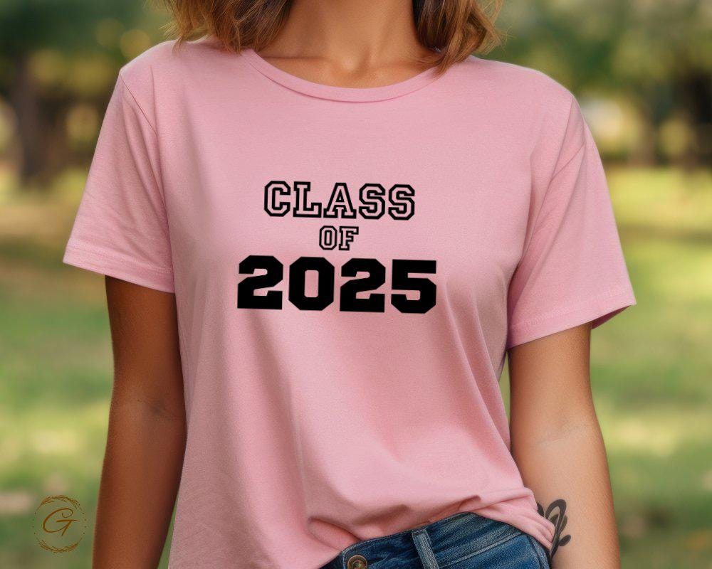 Class of 2025 Graduation T-Shirt, College Graduation Tee