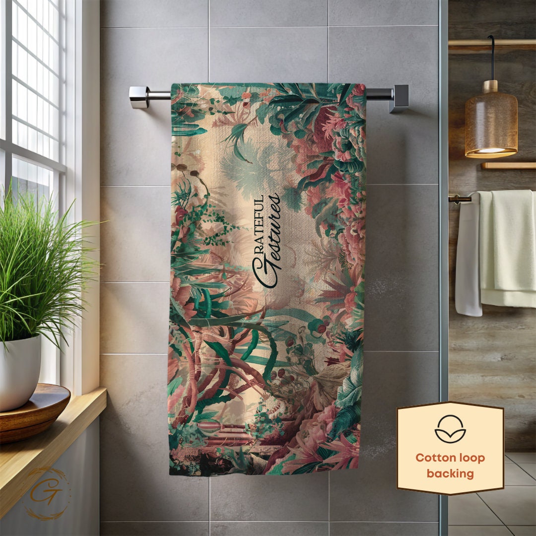 Rain Forest Colorful Beach Towel