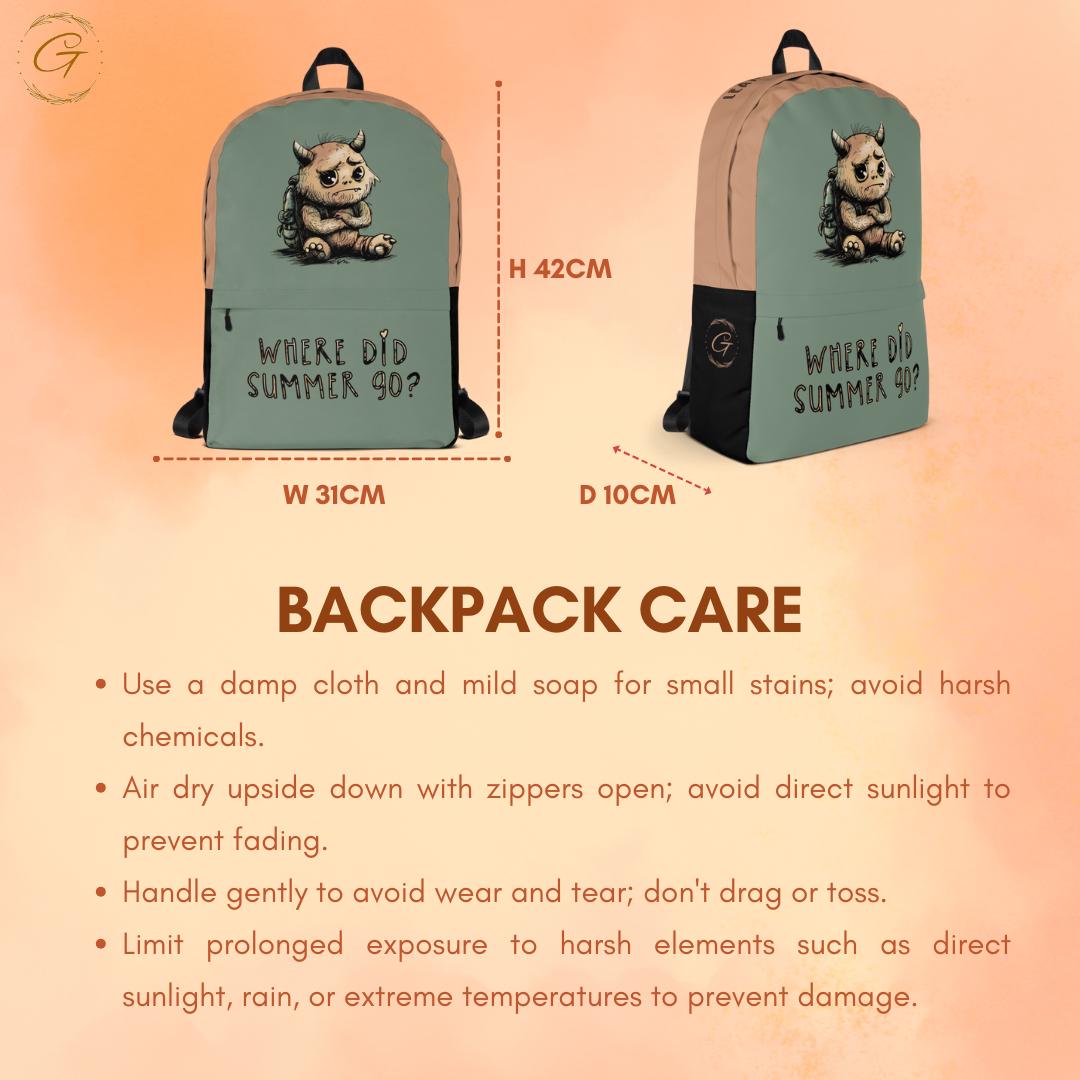 Where Did Summer Go? Backpack
