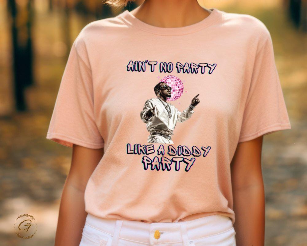 Diddy Retro Disco Party T-Shirt, 'Ain't No Party Like a Diddy Party' Tee