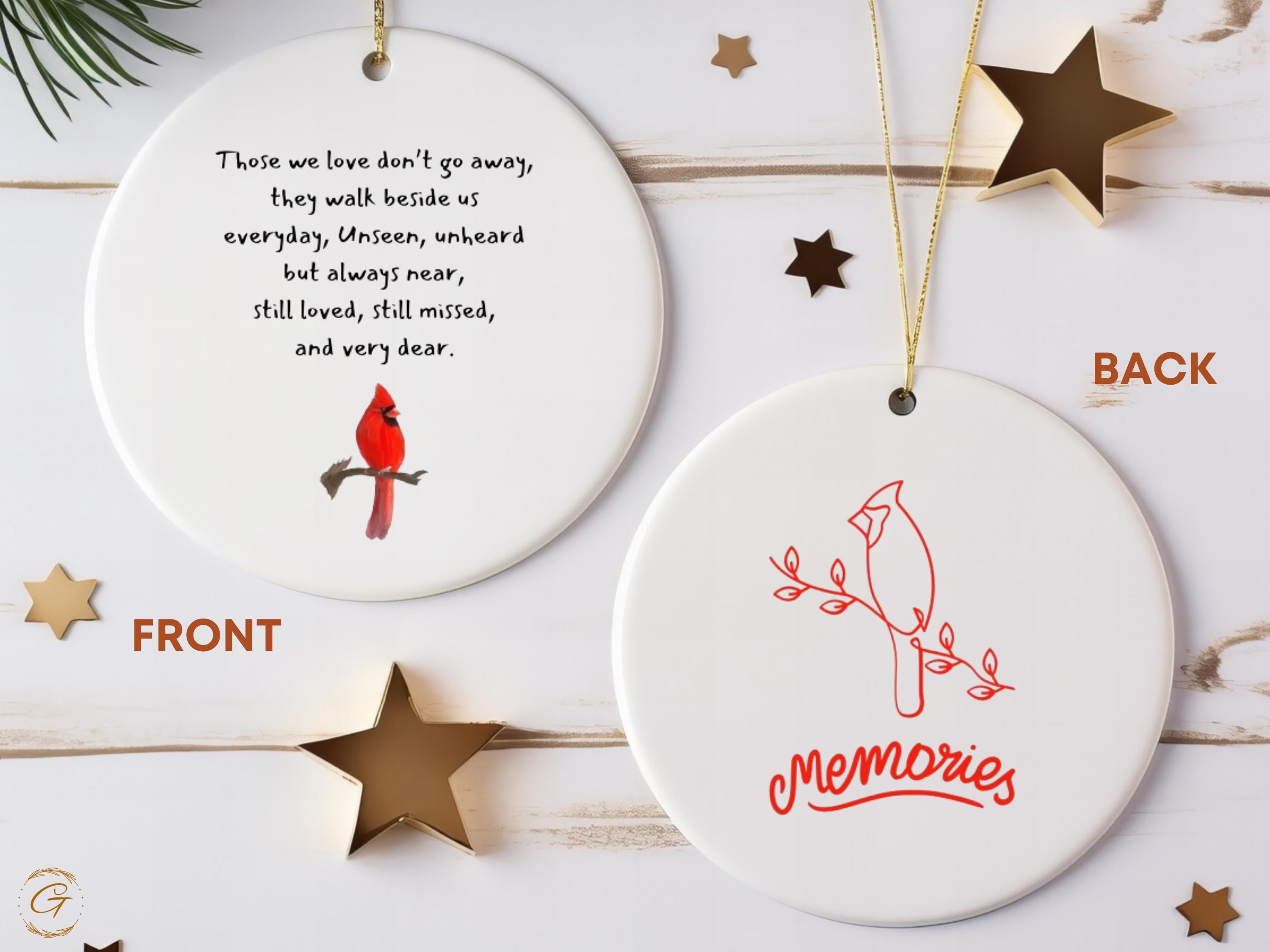 Cardinal Pet Loss Ornament - Personalized Pet Memorial Keepsake |Pet Remembrance Gift | Sympathy Ornament for Pet Loss Memorial Pet Sympathy