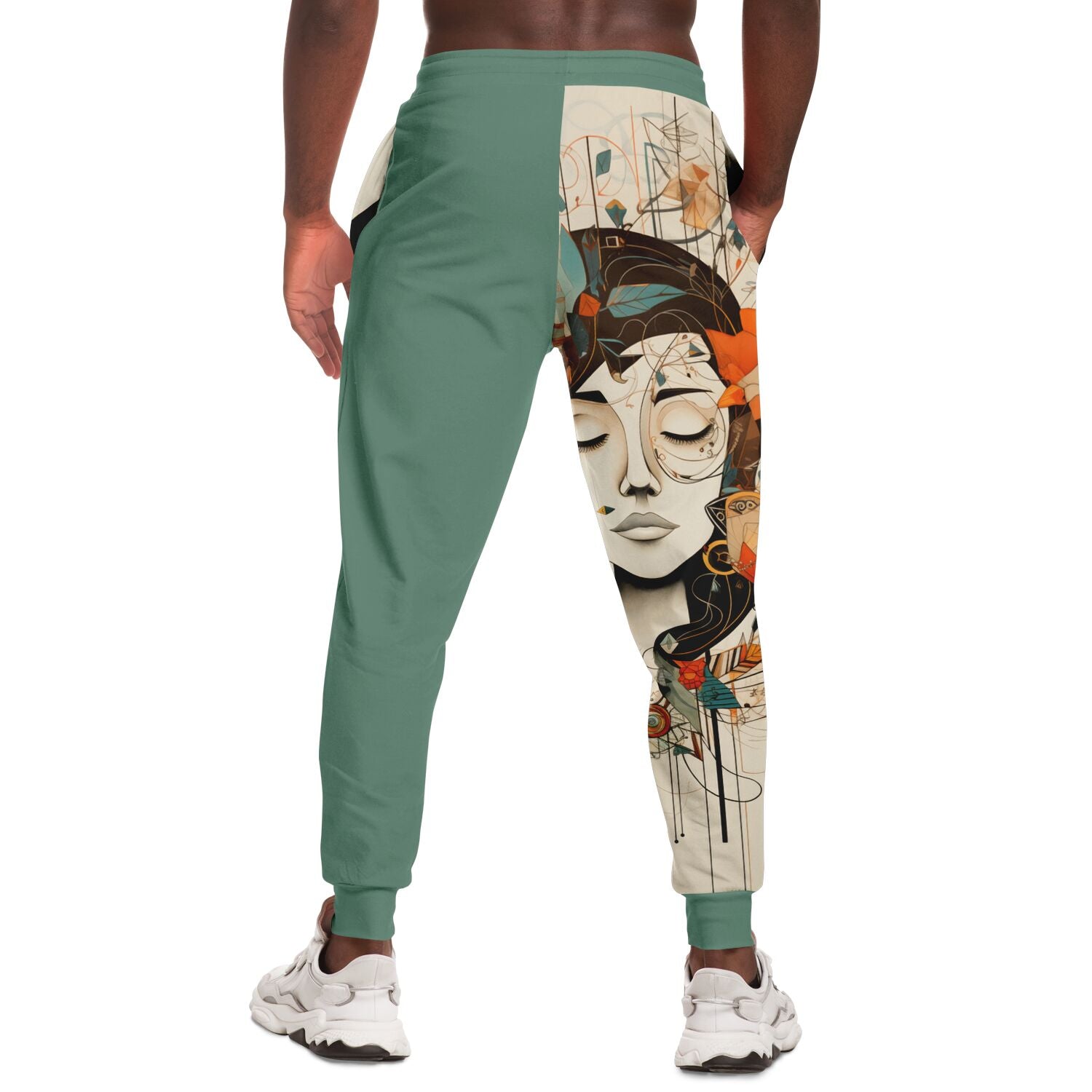 Boho Art Joggers – Abstract Female Portrait Sweatpants