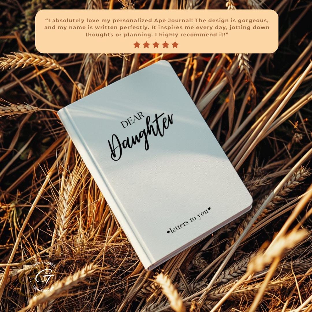 Personalized Dear Daughter Journal Notebook