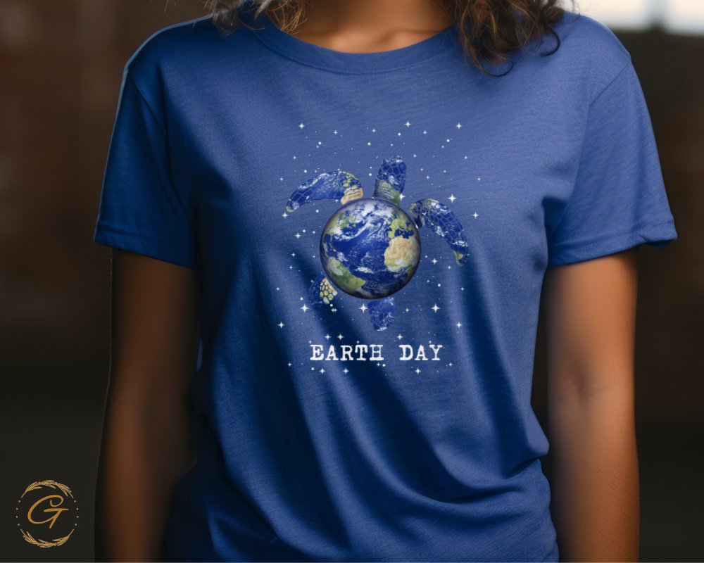 Earth Day Turtle and Planet Women's Shirt product