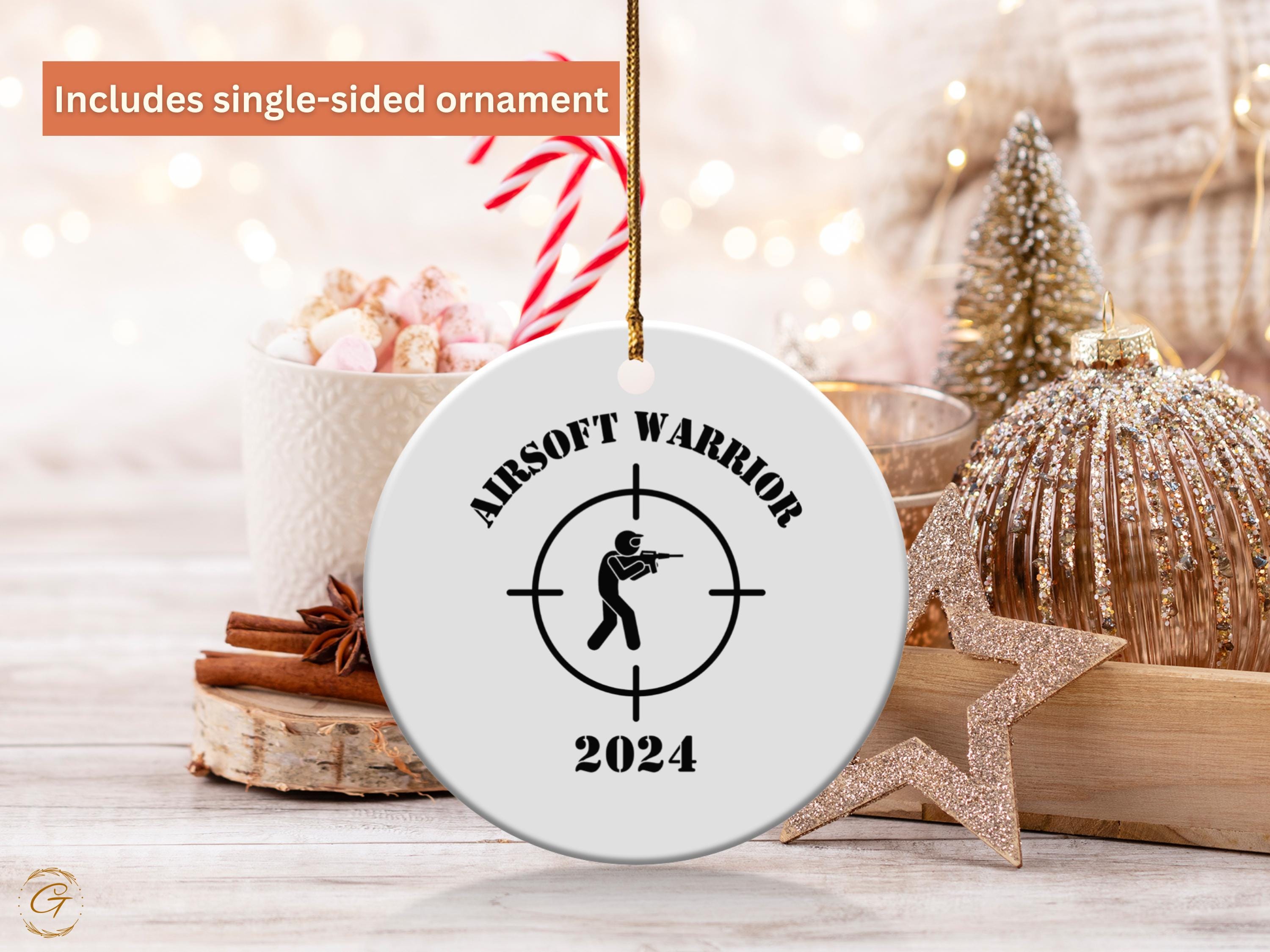 Airsoft Warrior Ornament, Unique 2024 Airsoft Decorations