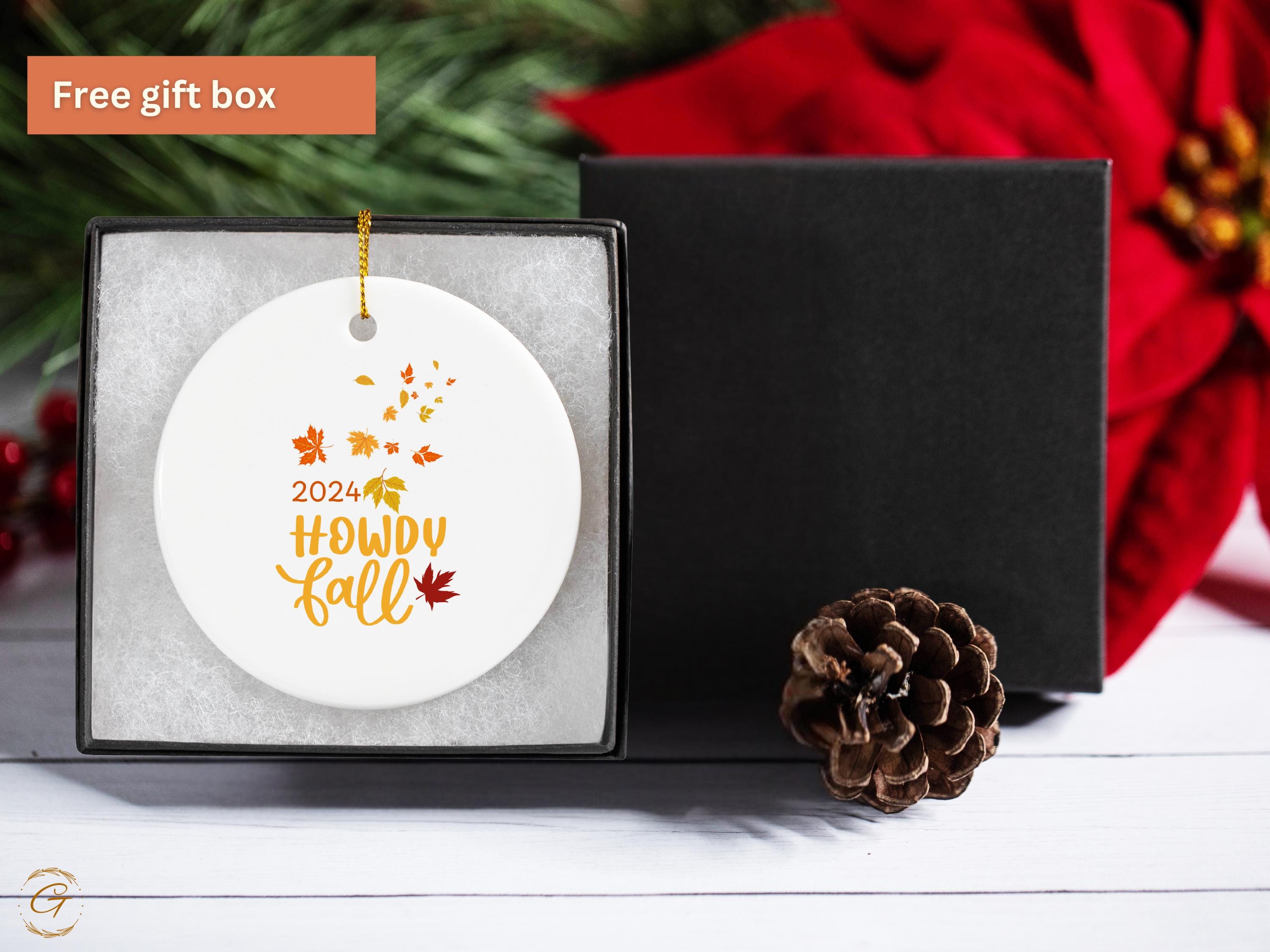 Thanksgiving Howdy Fall Ornaments, Autumn Decoration, Seasonal Home Decor Fall Leaves Ornaments Thanksgiving Decor, Ideal Thanksgiving Gift