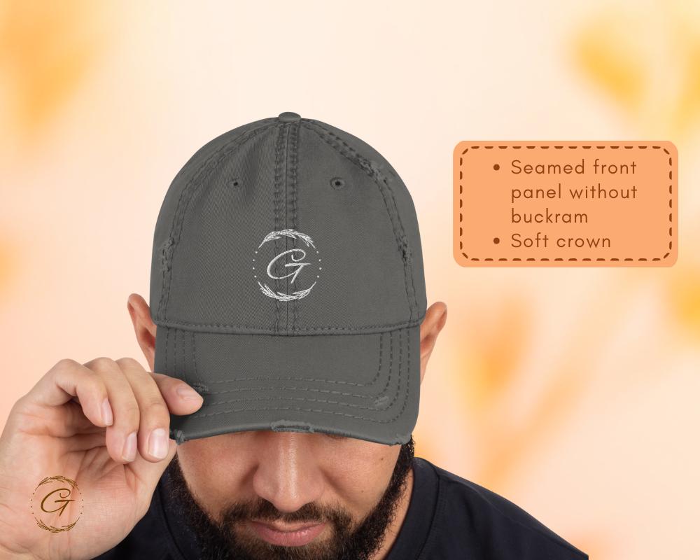 G Hat Distressed Dad Hat Embroidered Adjustable Cap