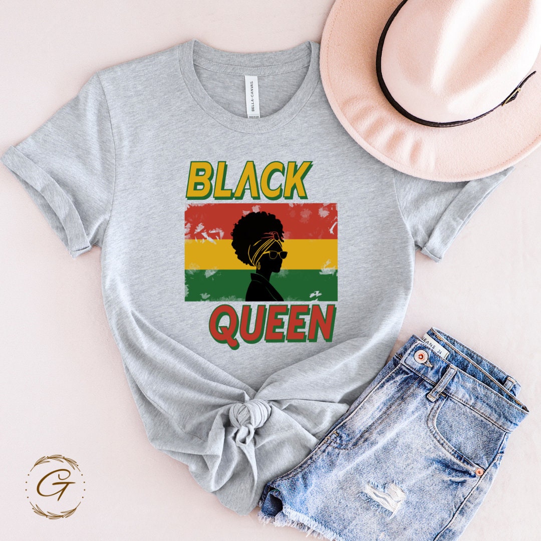 Black Queen Juneteenth Tee - Juneteenth Apparel for Black Women