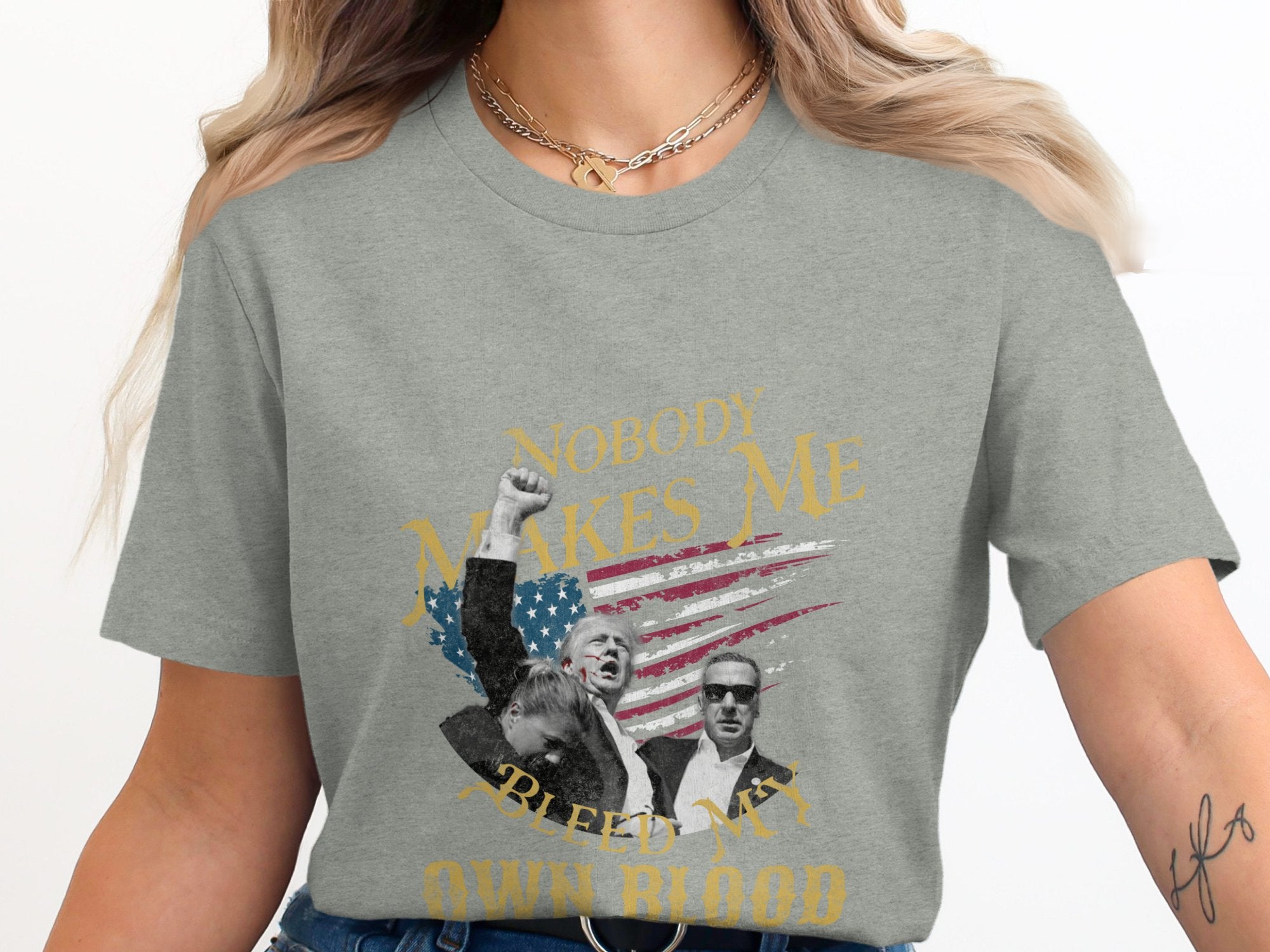 Trump 'Nobody Makes Me Bleed My Own Blood' Graphic Tee