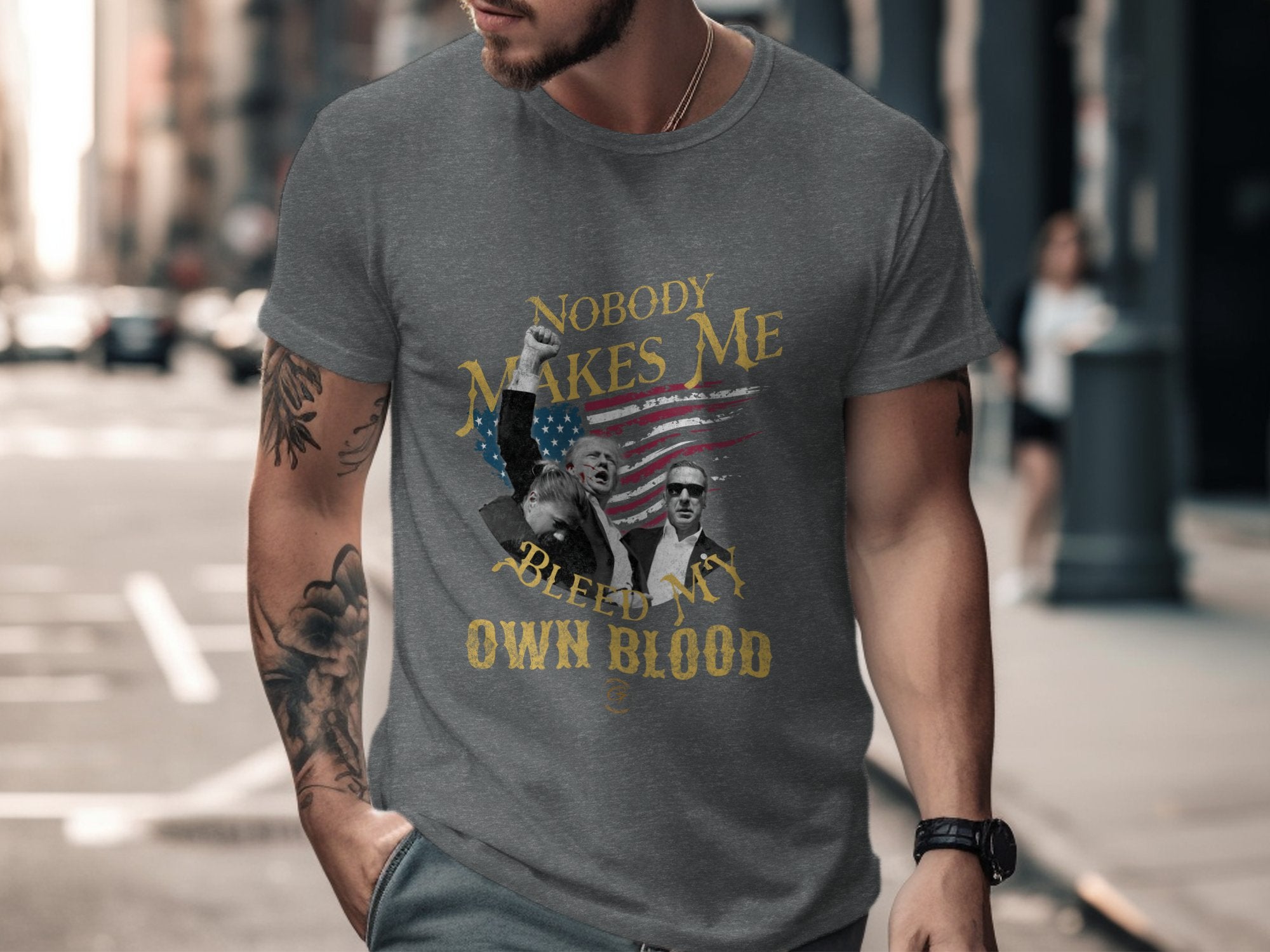 Trump 'Nobody Makes Me Bleed My Own Blood' Graphic Tee
