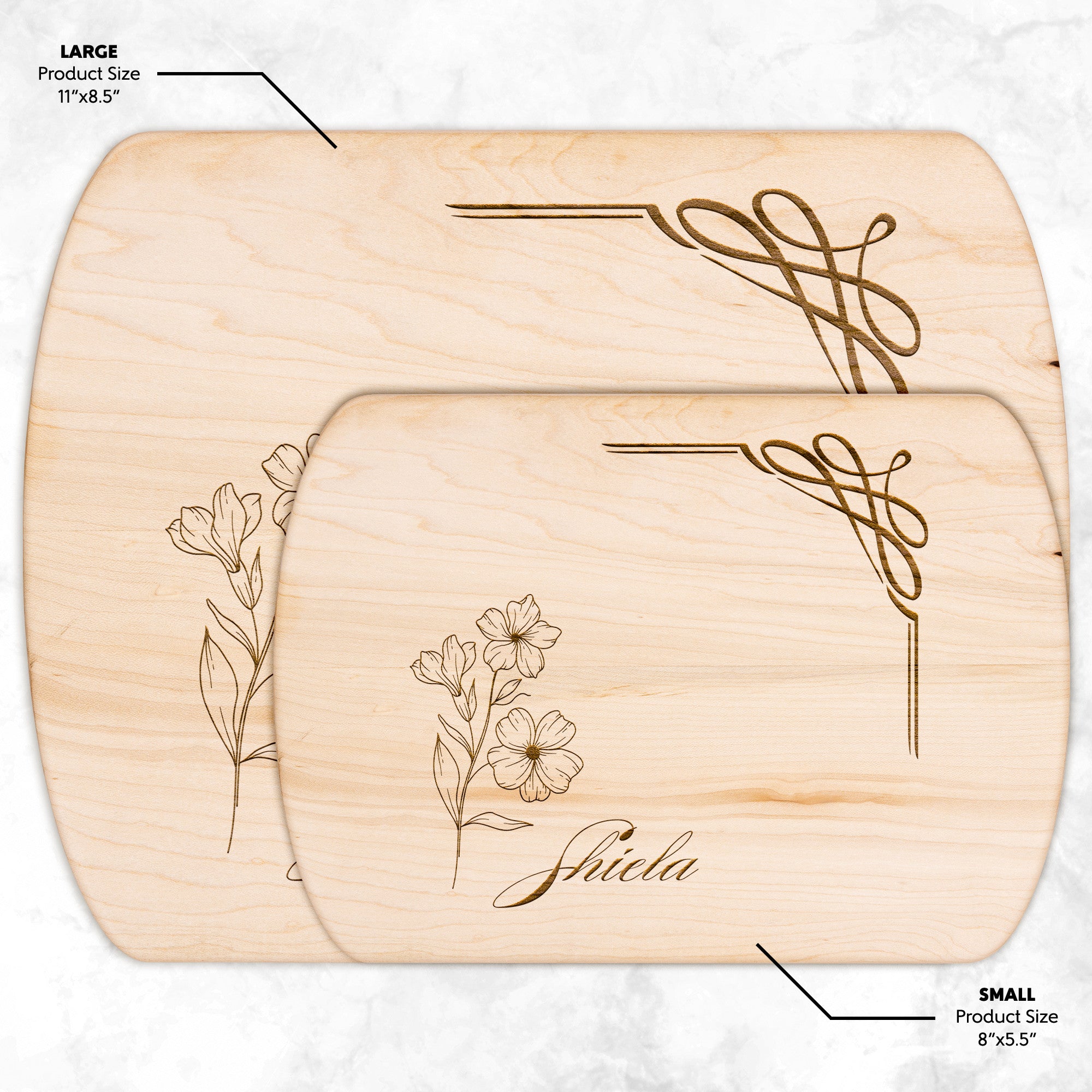 February Primrose Cutting Boards