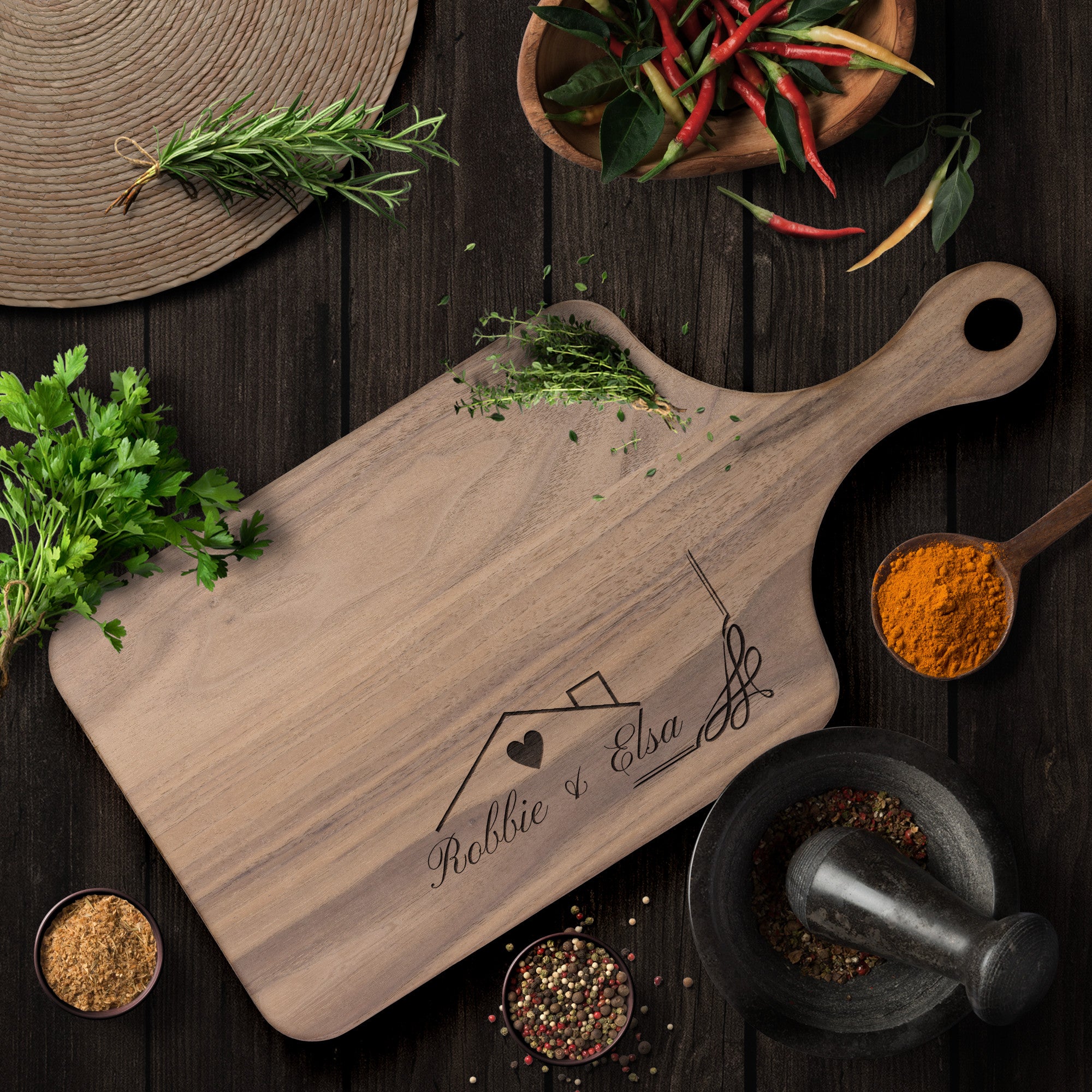 Home Sweet Home Cutting Boards - Custom Name