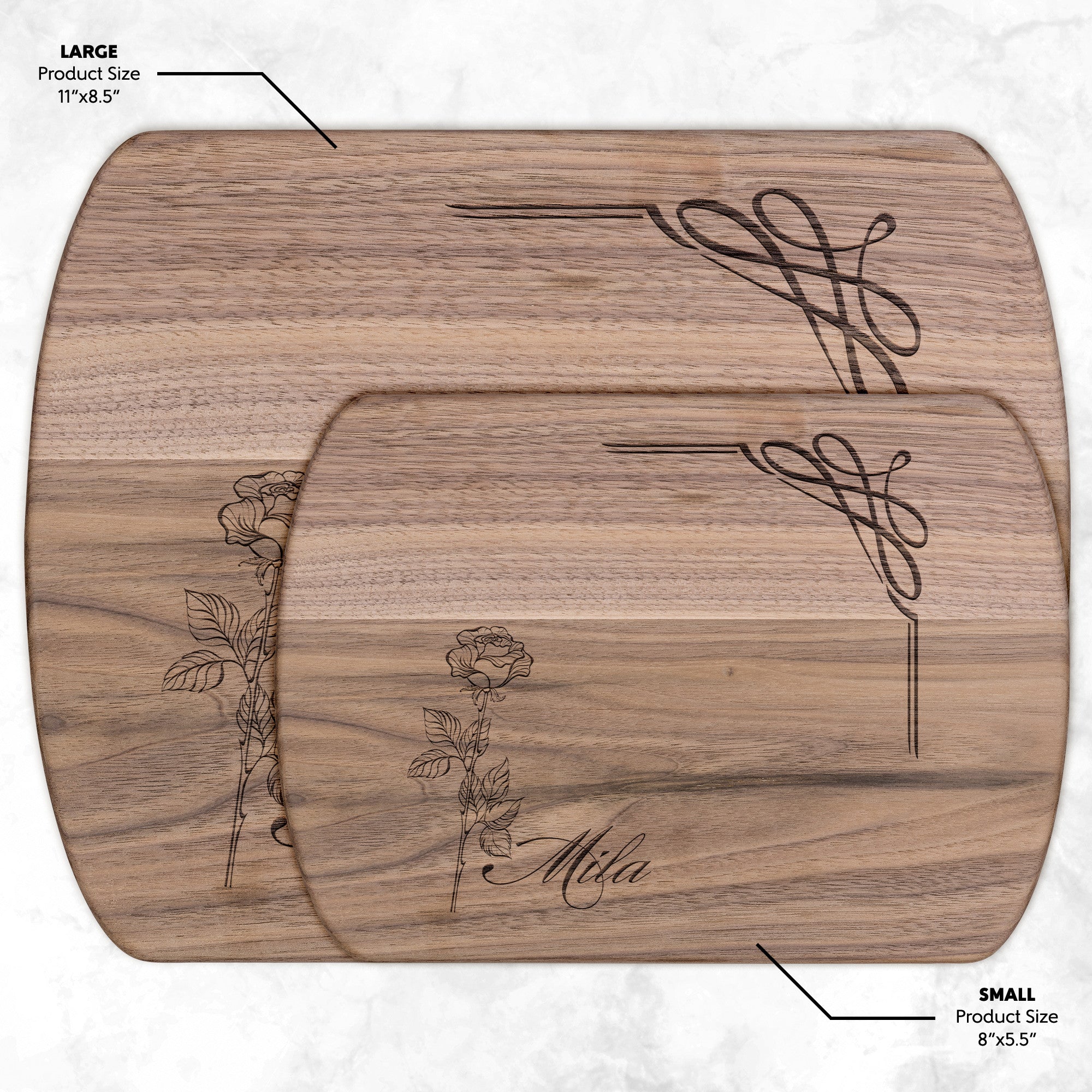 June Rose Cutting Board