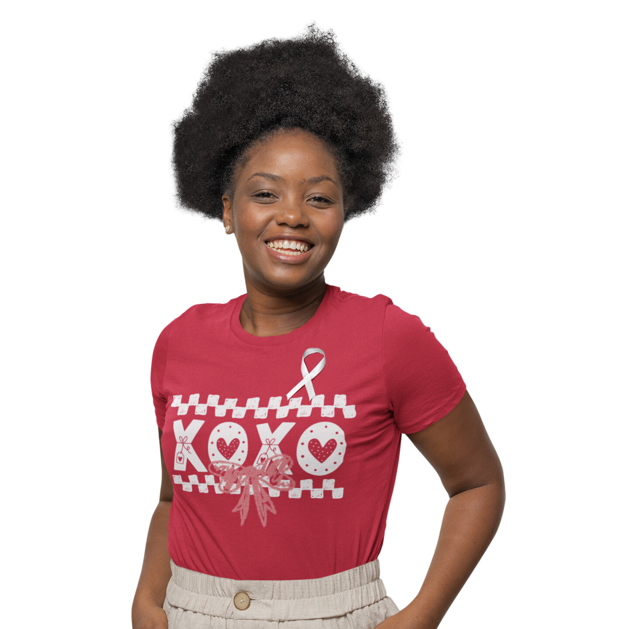 Valentines Day Gift - Cute XOXO T-Shirt, Casual Top for Women