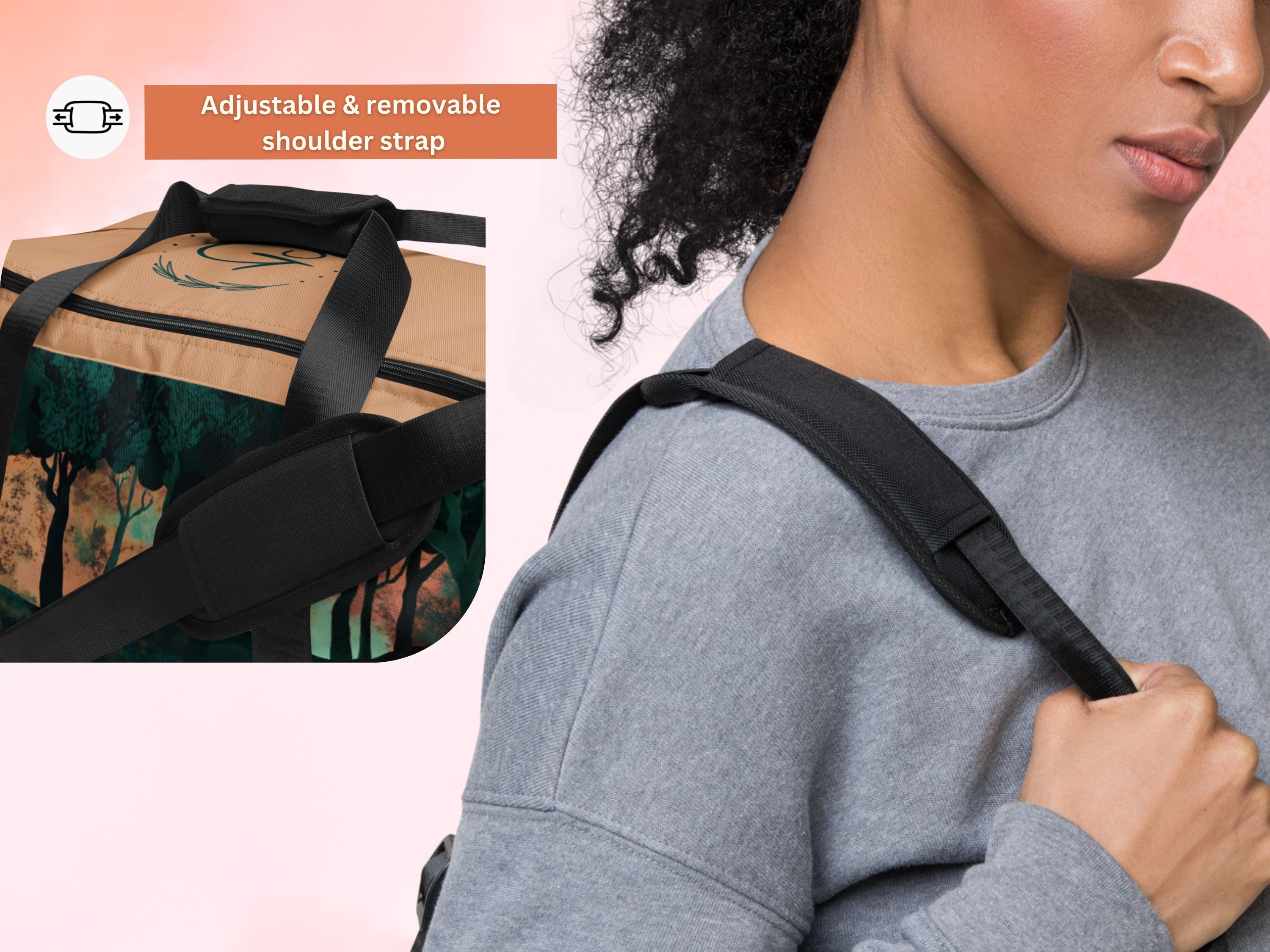 Forest Scene AOP Duffel Bags - Nature-Inspired Gym Bag, Stylish Weekender, Durable Travel Bags for Outdoor Lovers, Perfect for Men and Women