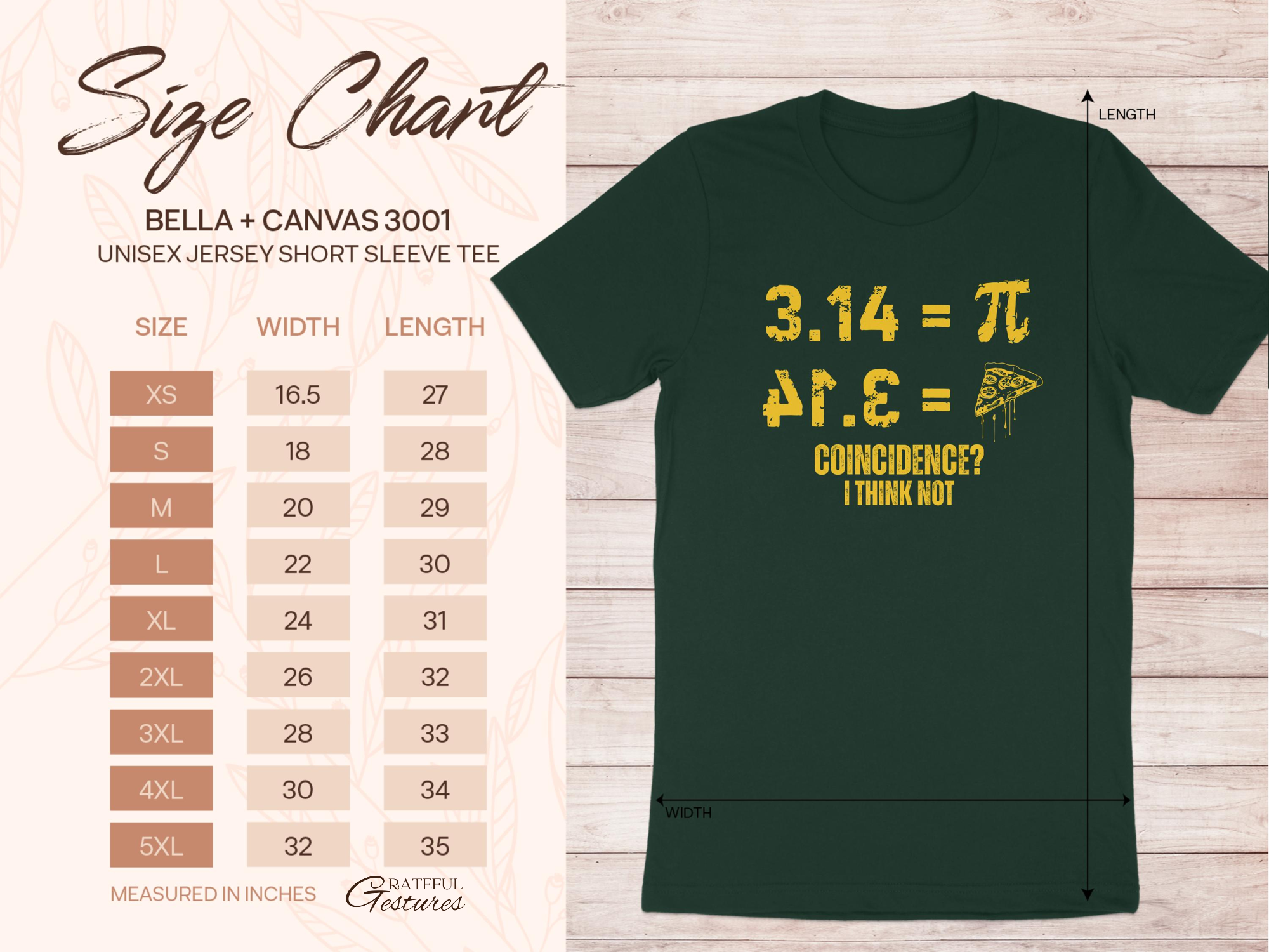 3.14 Pizza Math Funny Graphic Unisex Short Sleeve Tee product