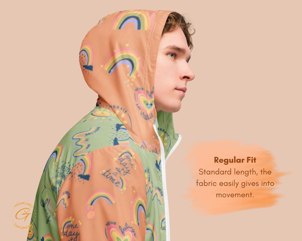 Men’s Windbreaker Mental Health Awareness Jacket