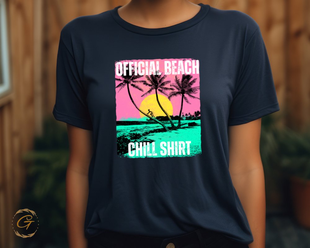 Official Beach Chill Shirt Graphic Design T-Shirt product