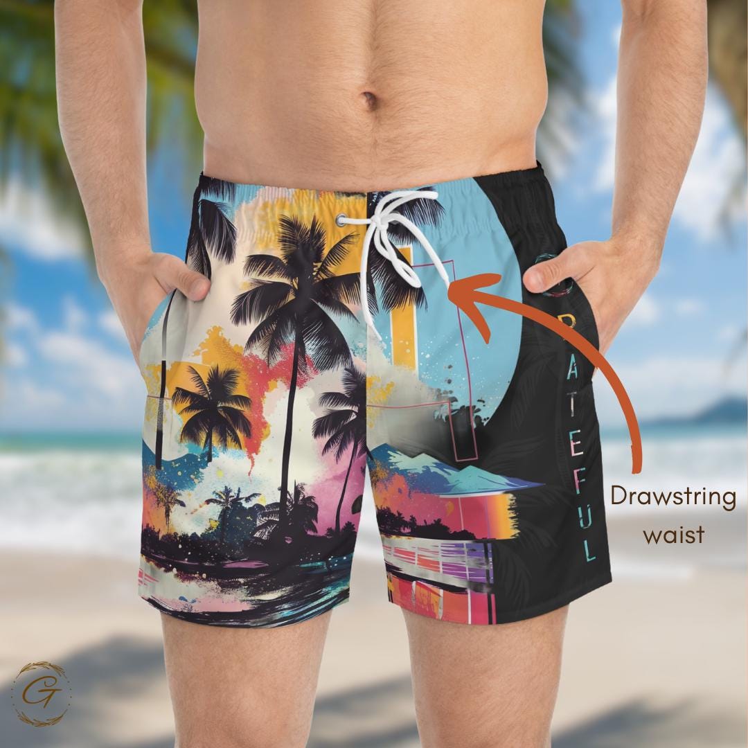 Men's Tropical AOP Swim Shorts
