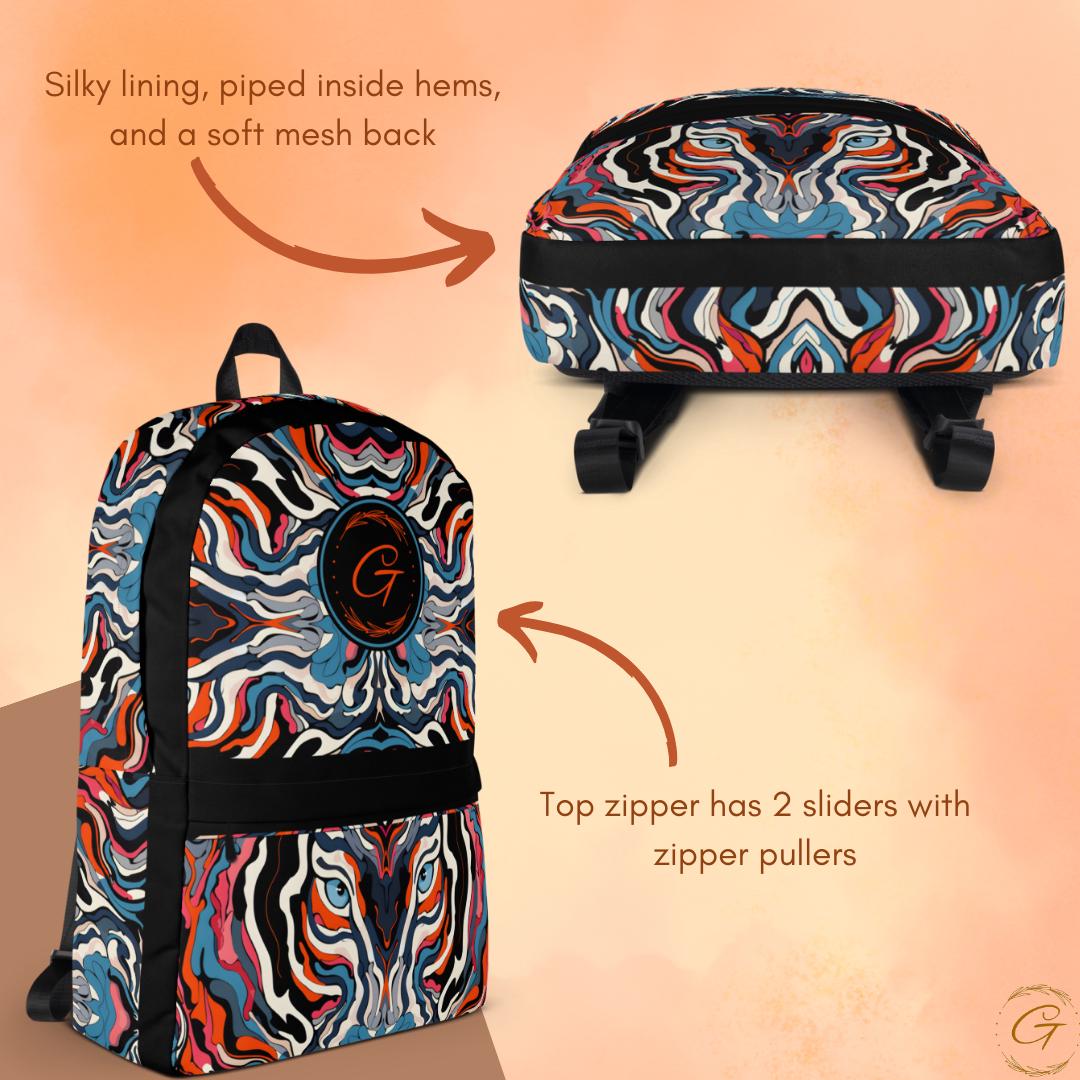 Retro Safari Print Backpack