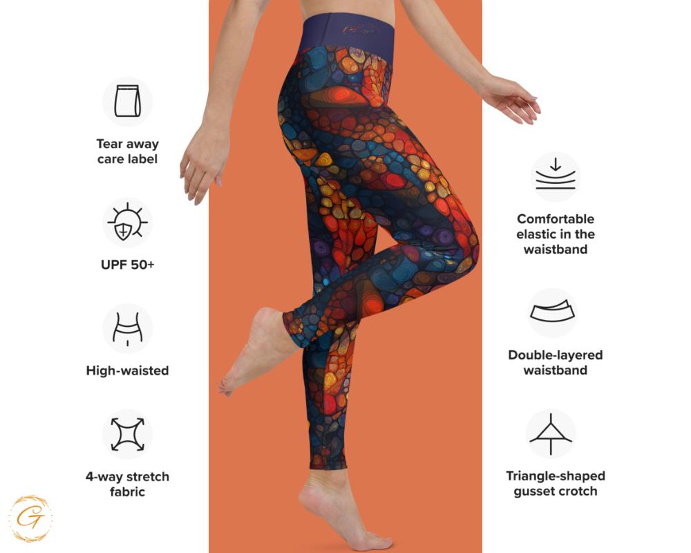 Pangolin Scale AOP Design Yoga Shorts and Leggings