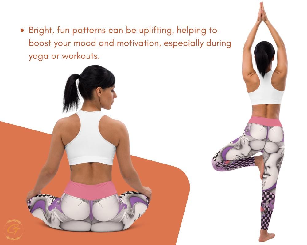 Doodle All-Over Print Design Yoga Shorts and Leggings Unique Abstract Print Activewear, Comfortable Stylish High-Waisted Fitness Womens Wear