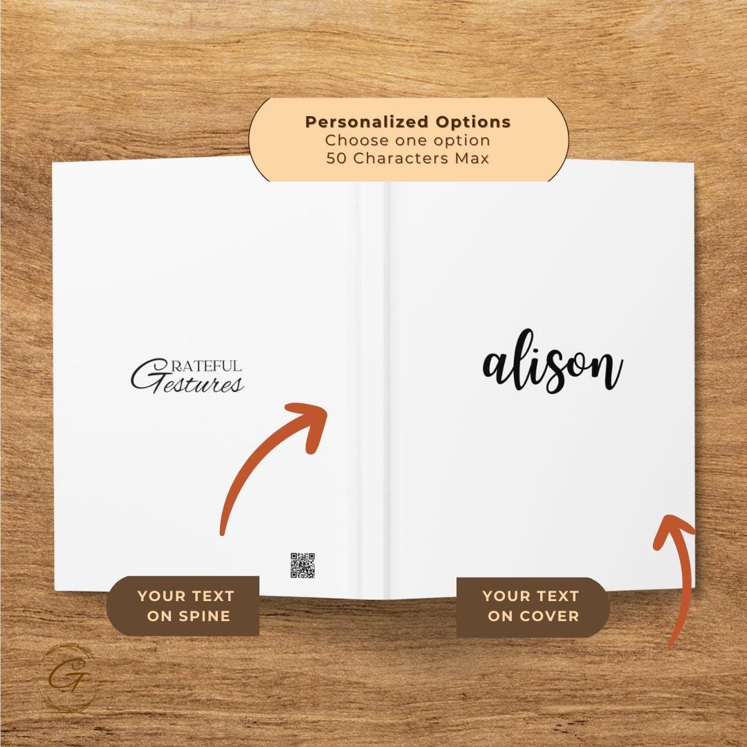 Minimalist Personalized Journal Notebook