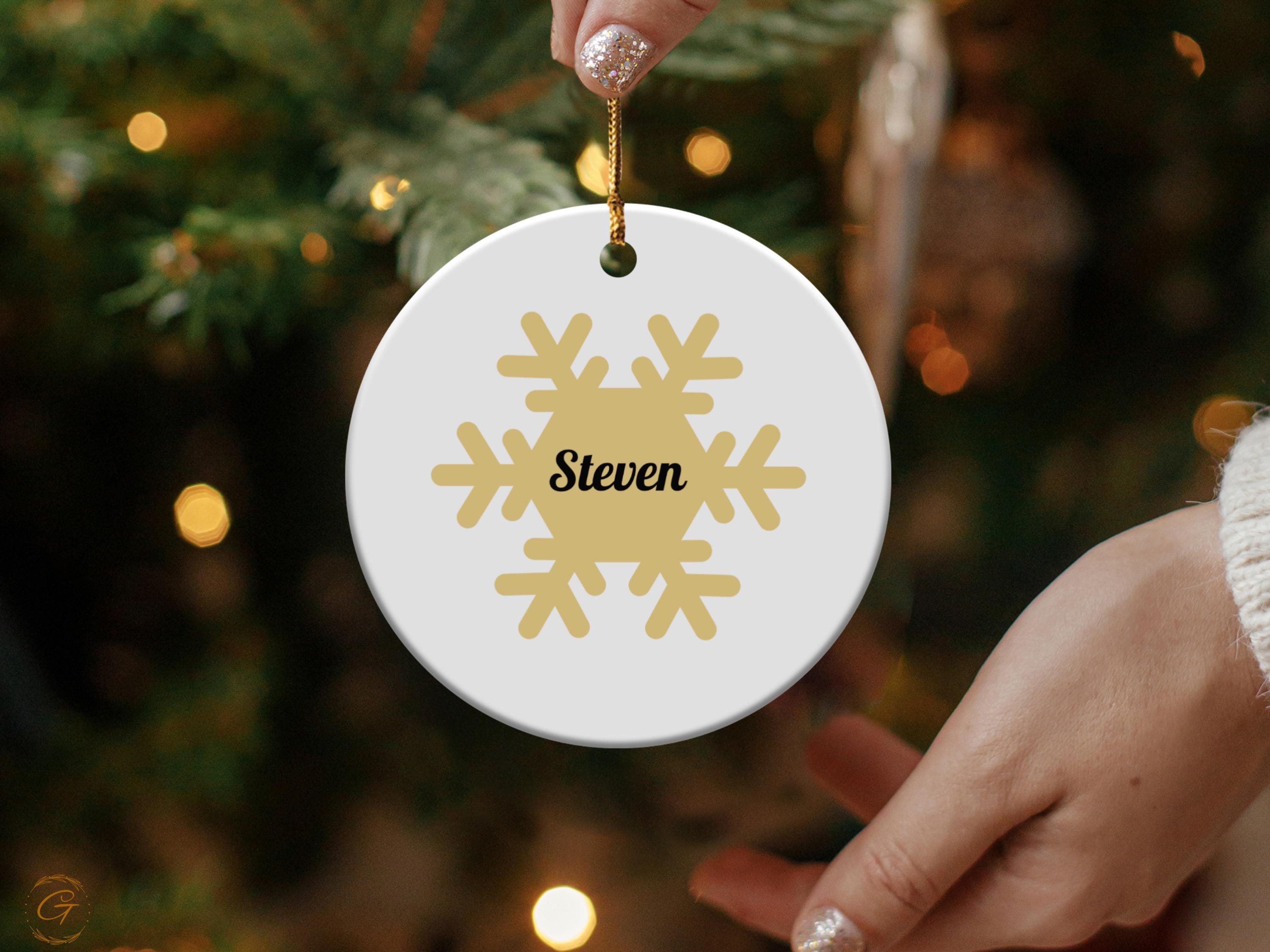 Personalized Snowflake with Custom Name Ornament, Christmas Tree Decoration, Custom Name Ornaments, Holiday Gifts, Festive Home Decor Accent