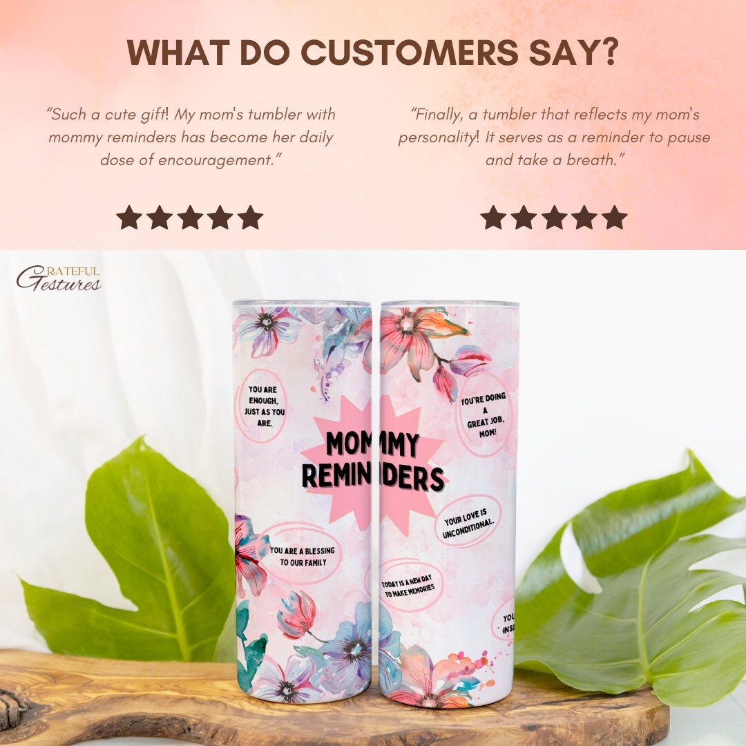 Mommy Reminders 2024: Personalized Cup for Mother's Day Gift