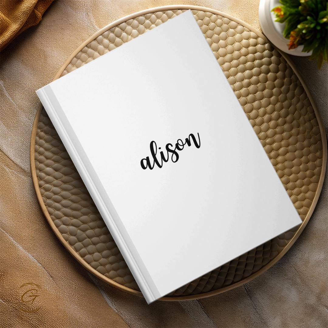 Minimalist Personalized Journal Notebook