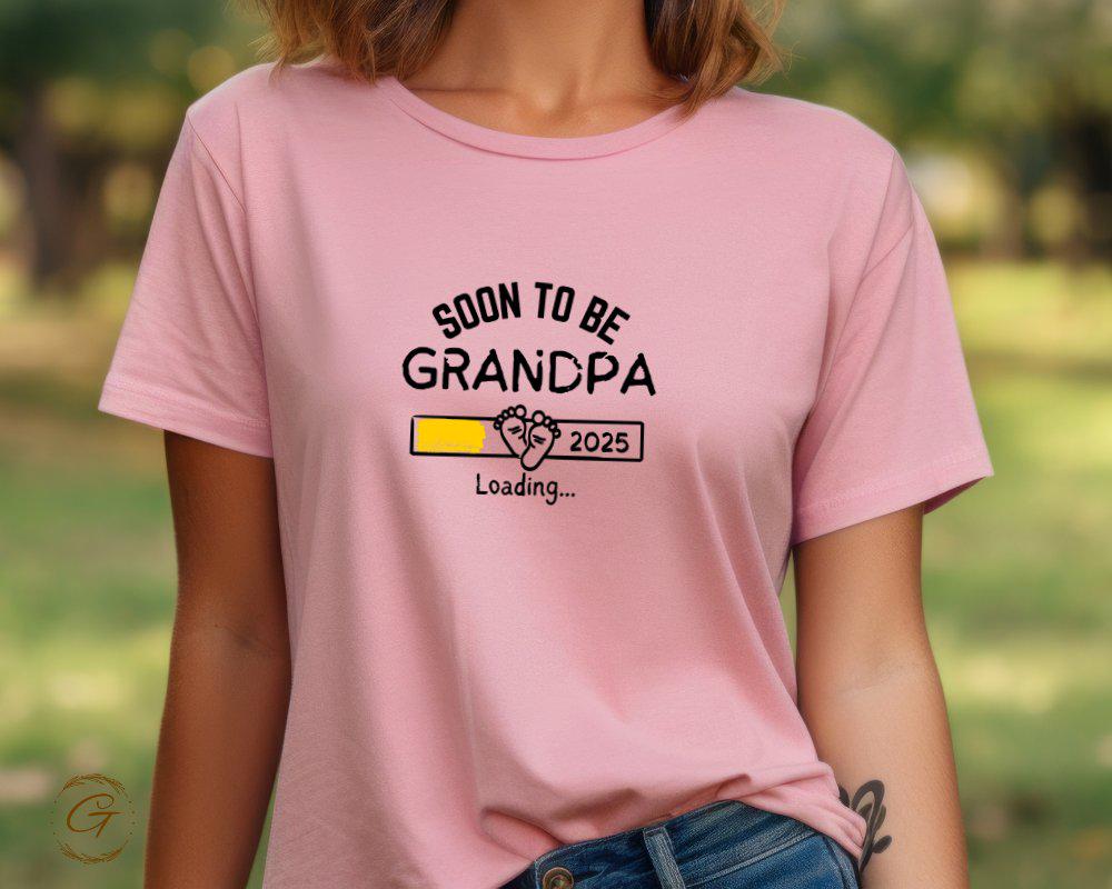 Soon to Be Grandpa 2025 Loading Tee