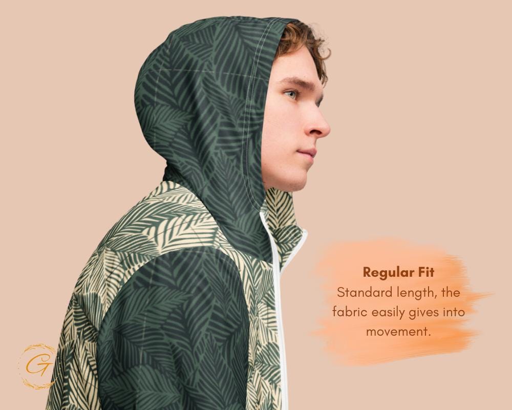 Men’s Windbreaker Leaves
