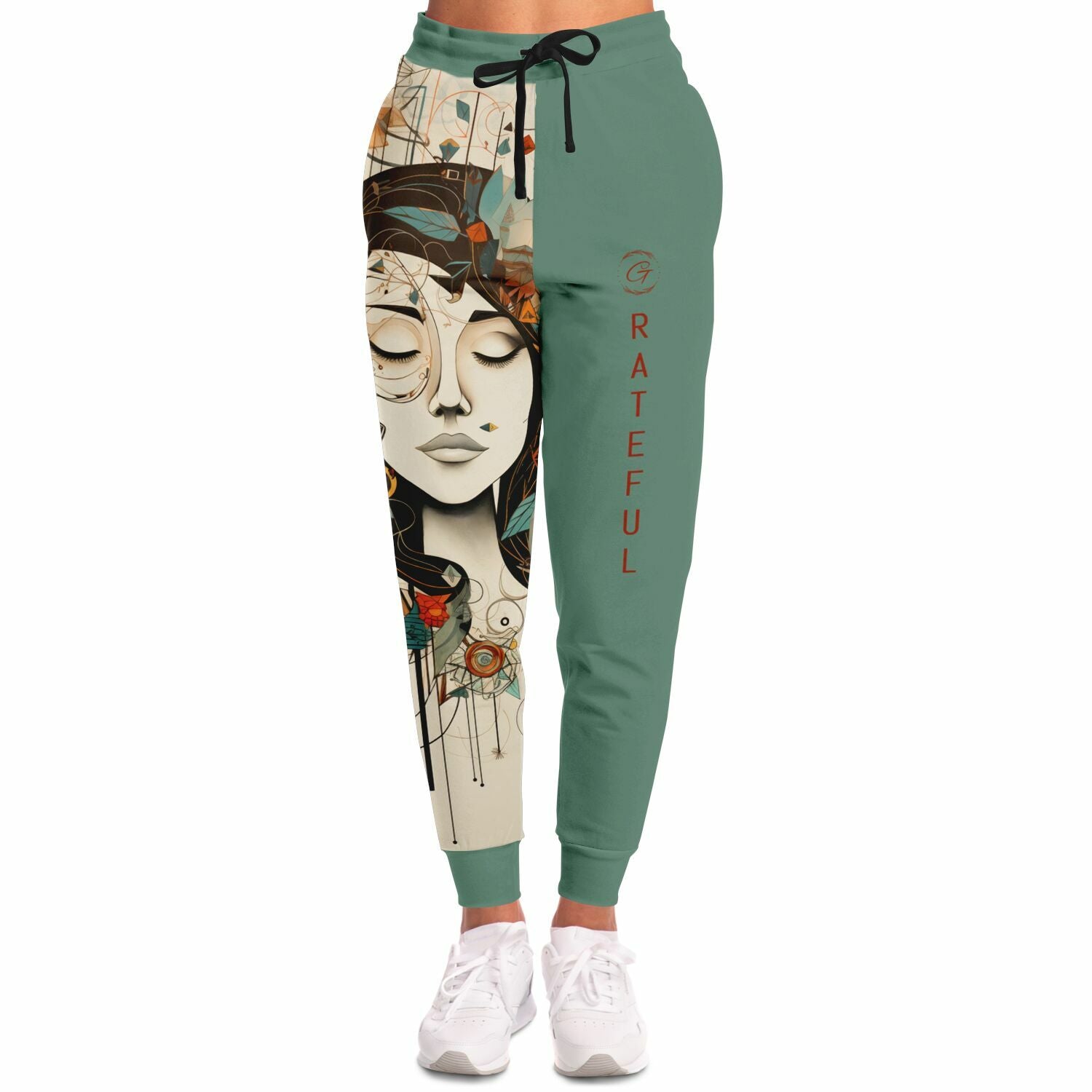 Boho Art Joggers – Abstract Female Portrait Sweatpants