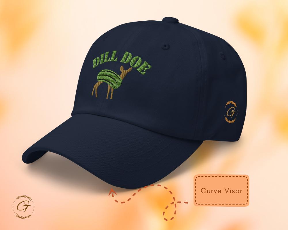 Dill Doe Dad Hat, Funny Pickle Deer Baseball Cap