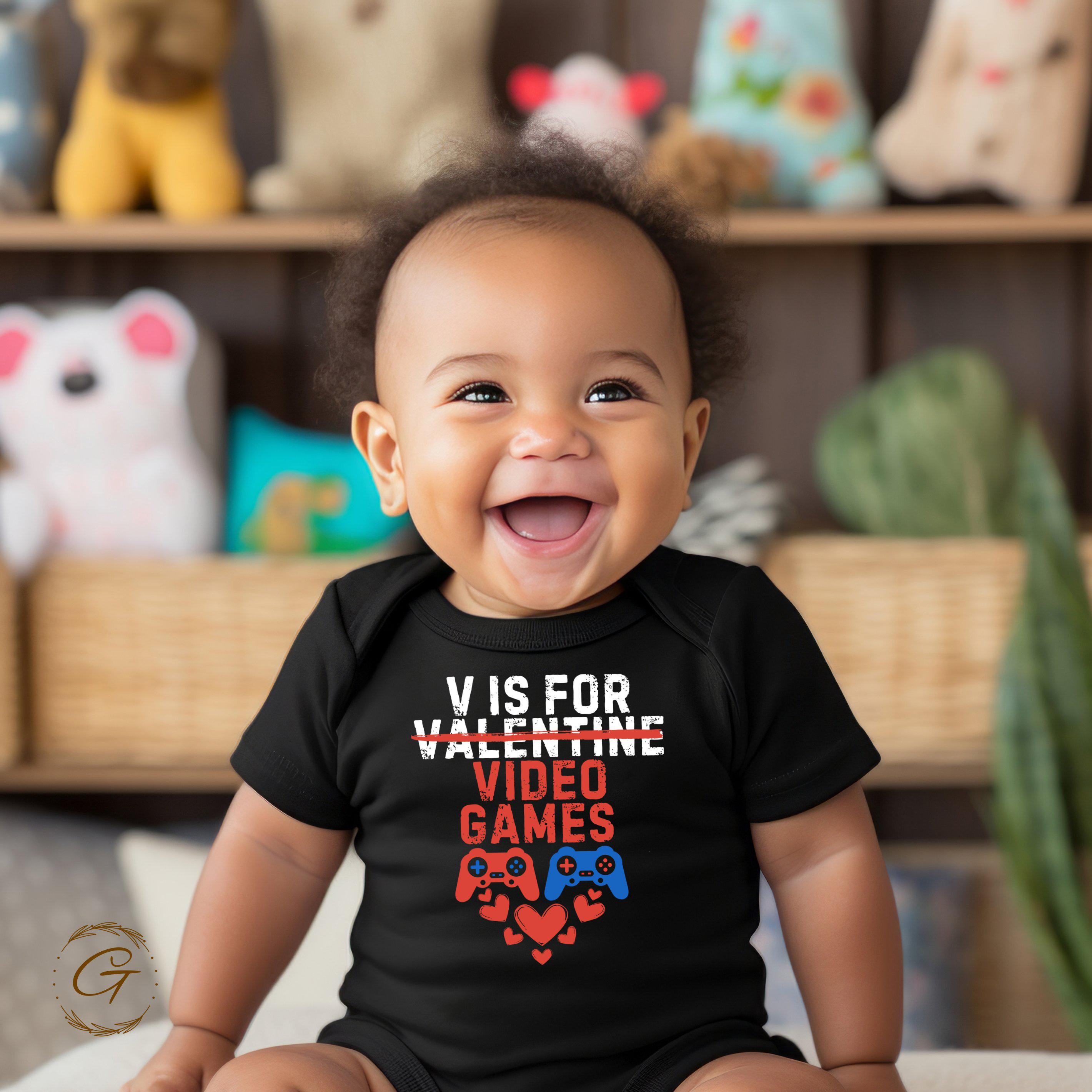 Valentine Retro Style Video Games Tee