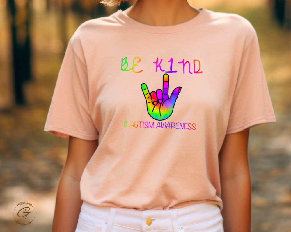 BE KIND Autism Awareness Graphic T-Shirt product type