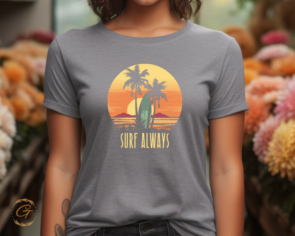 Surf Always Graphic Tee Casual Fashionable Shirt product