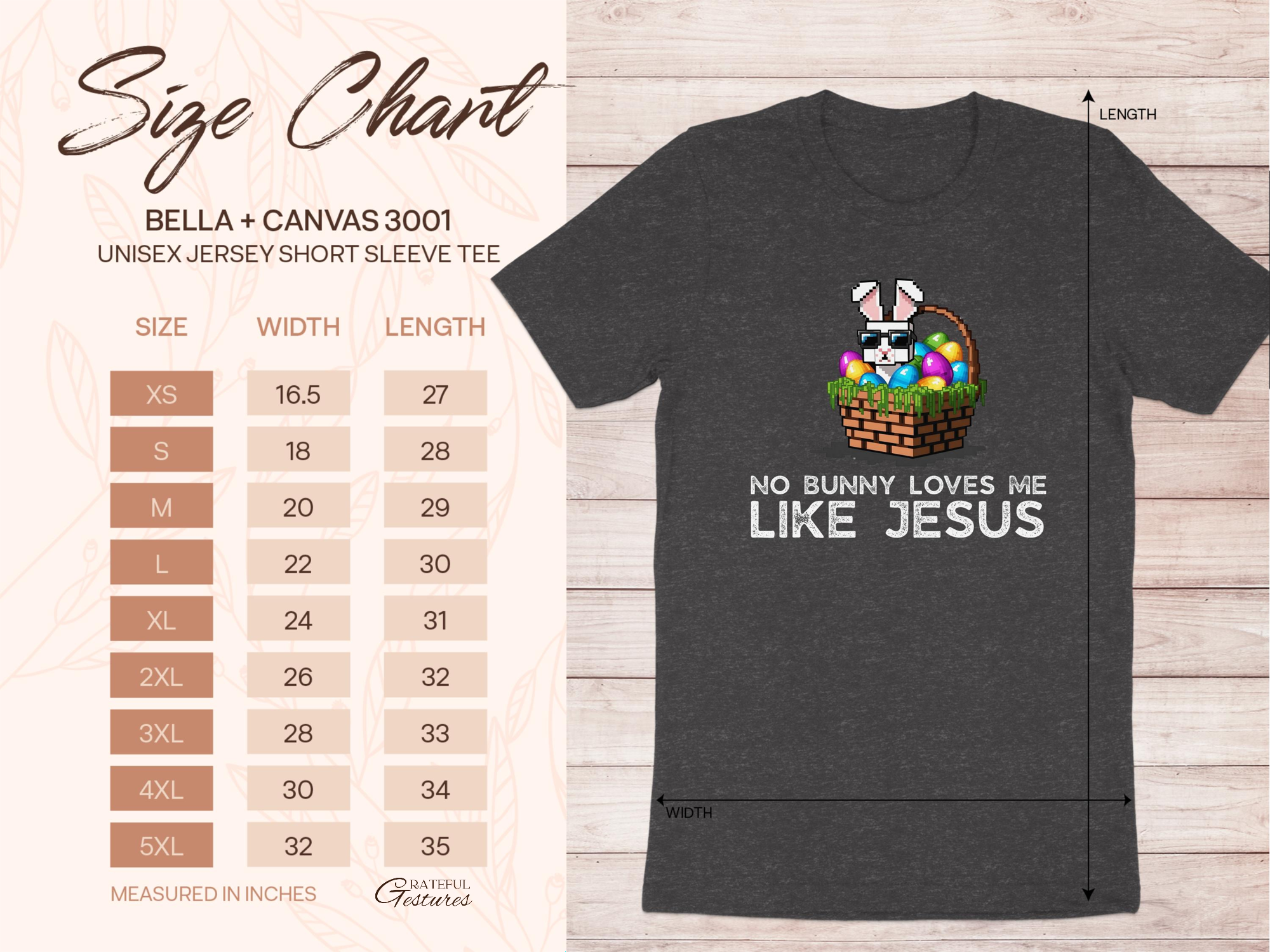 No Bunny Loves Me Like Jesus Short Sleeve Tee product