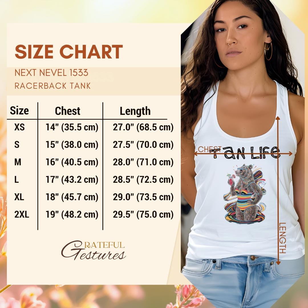 Colorful Tan Life Tank Top