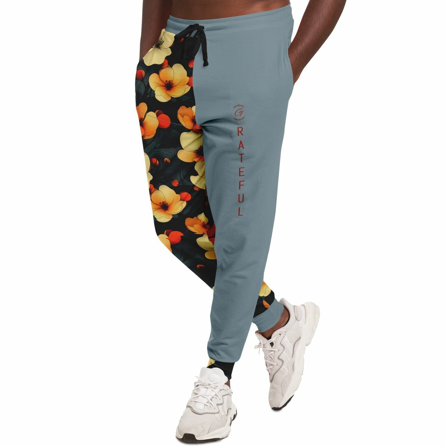 Floral Print Joggers – Vintage Aesthetic Sweatpants